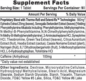 Lipodrene Htp Pharmaceuticals 90 pastillas