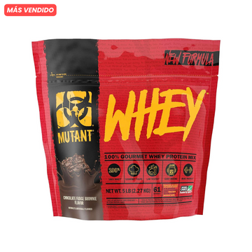 Whey Mutant 5 lbs (2.27 kg) 60 servicios (Gratis Bebida energética🔥)